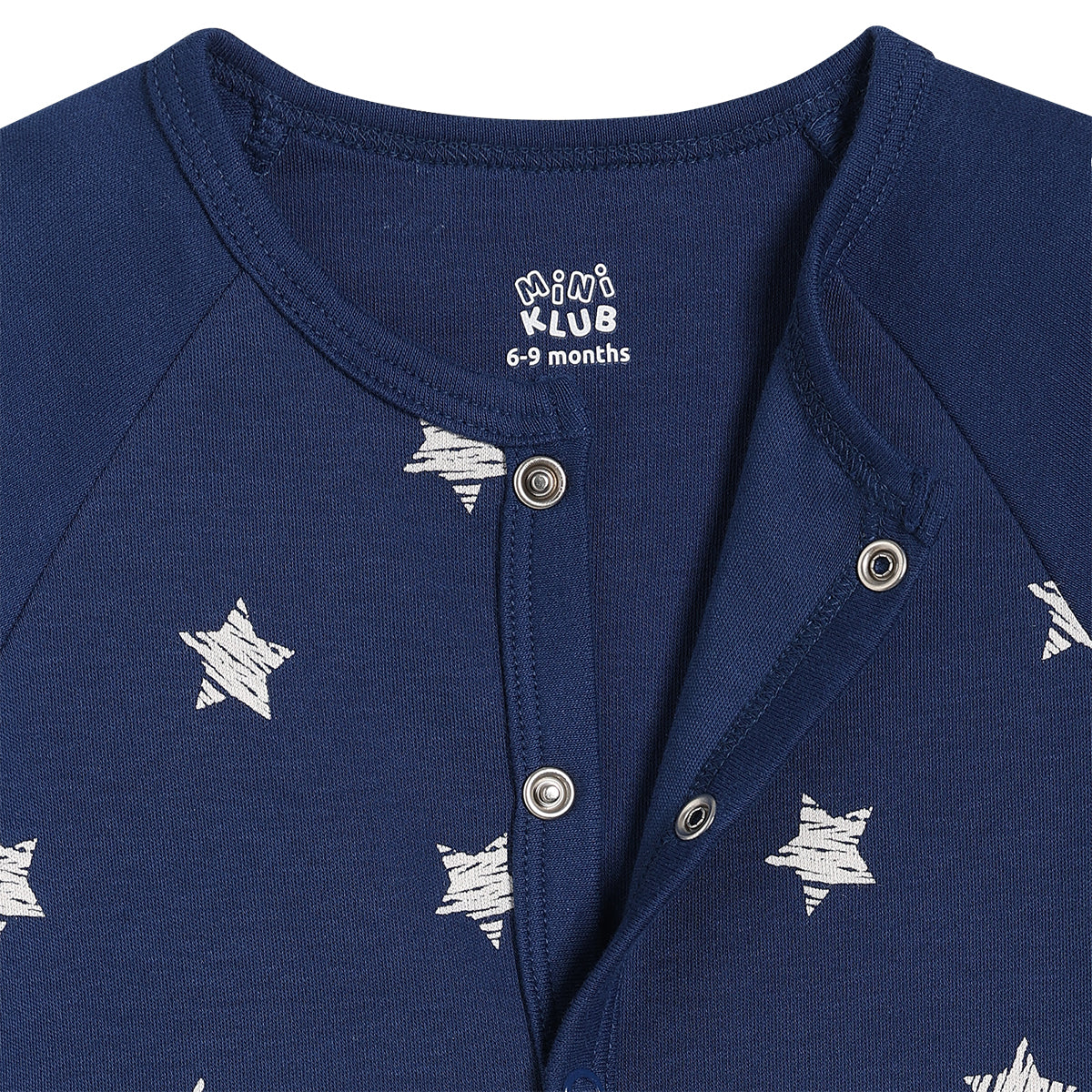 Baby Boys Printed Front Open Vests Pack of 2, Yellow and Navy Blue