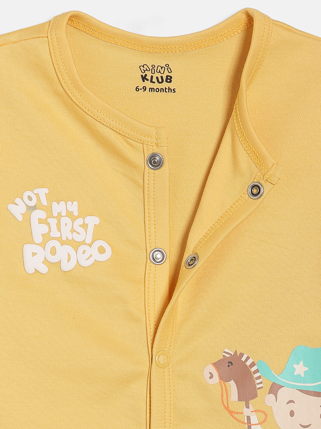 Baby Boys Printed Front Open Vests Pack of 2, Yellow and Mint Green