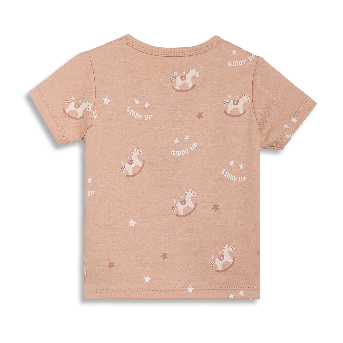 Baby Boys Printed Front Open Vests Pack of 2, Beige and Brown