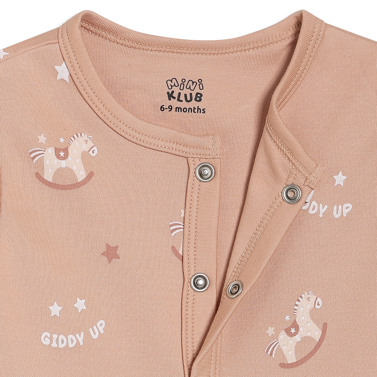 Baby Boys Printed Front Open Vests Pack of 2, Beige and Brown
