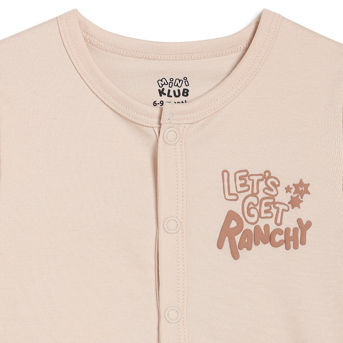 Baby Boys Printed Front Open Vests Pack of 2, Beige and Brown