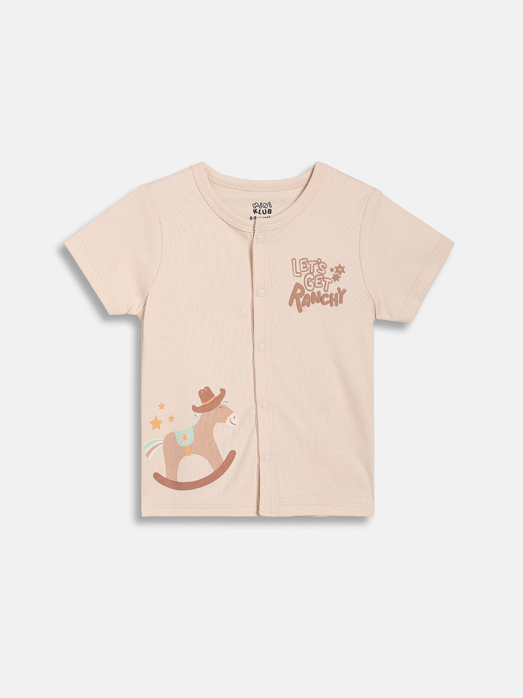 Baby Boys Printed Front Open Vests Pack of 2, Beige and Brown