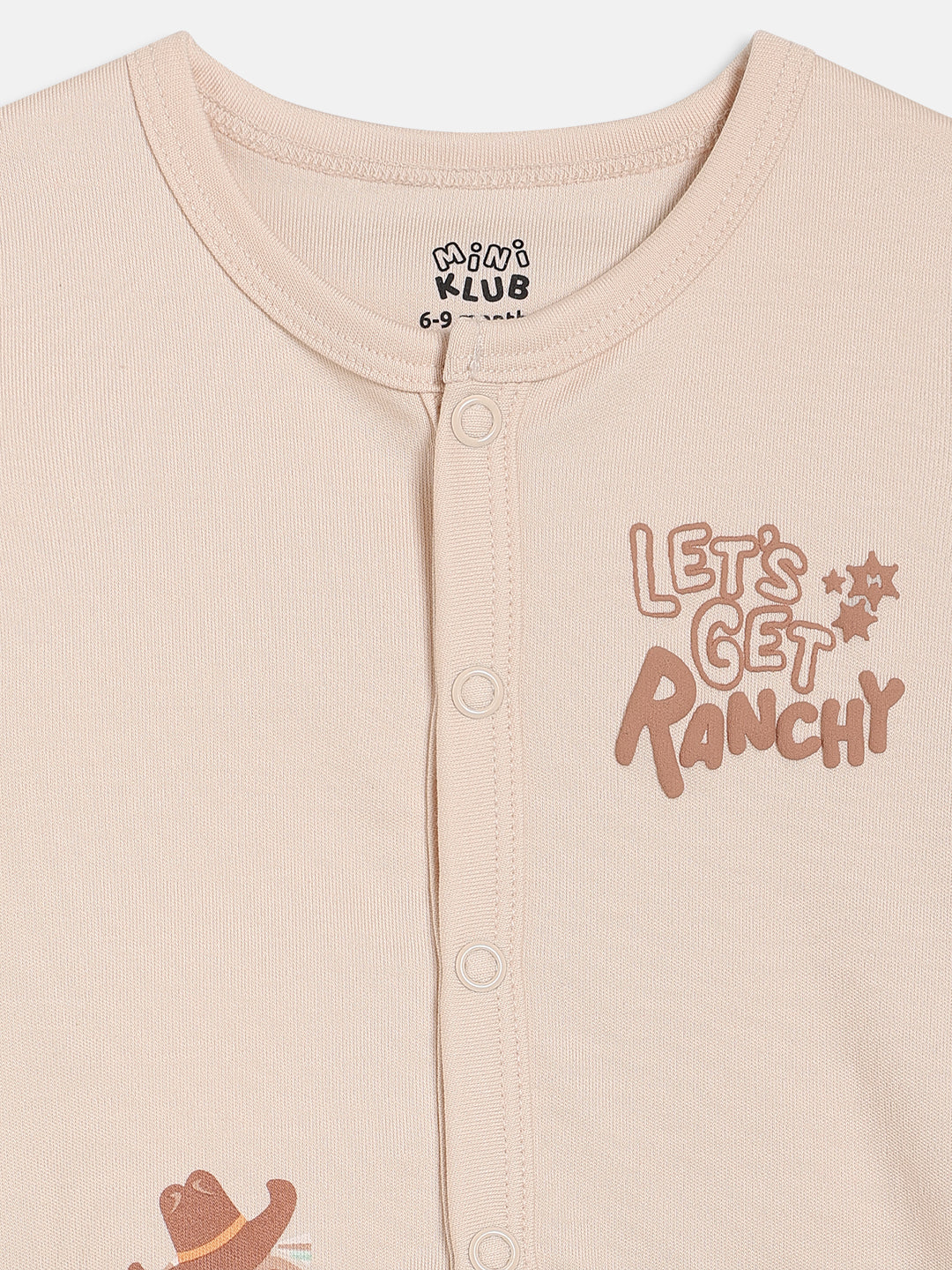 Baby Boys Printed Front Open Vests Pack of 2, Beige and Brown