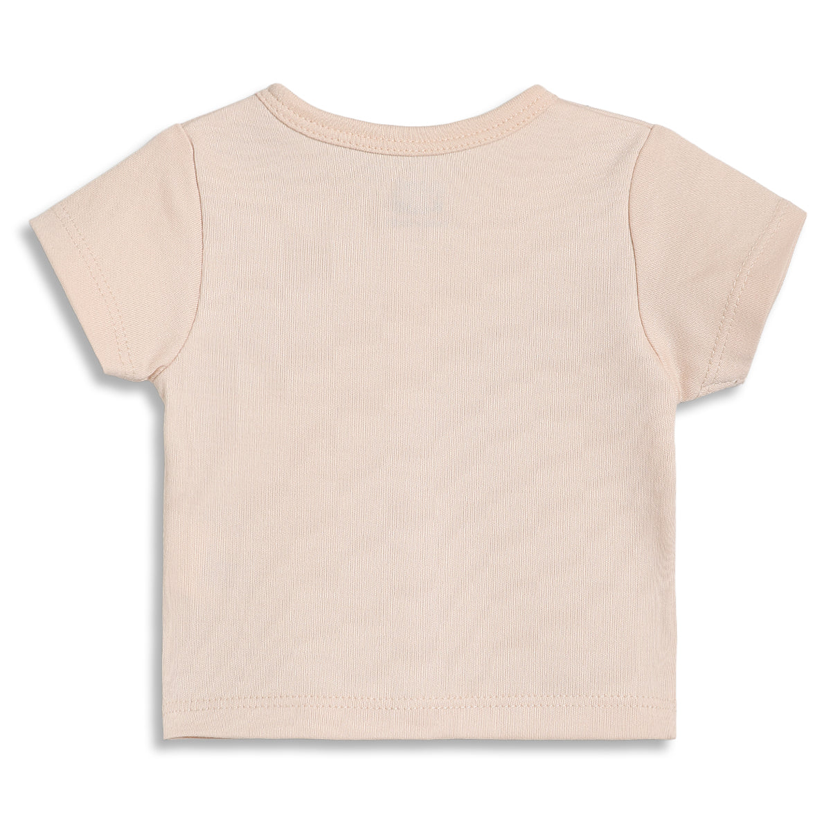 Baby Boys Short Sleeve Front Open T-Shirt Pack of 2, Beige and White