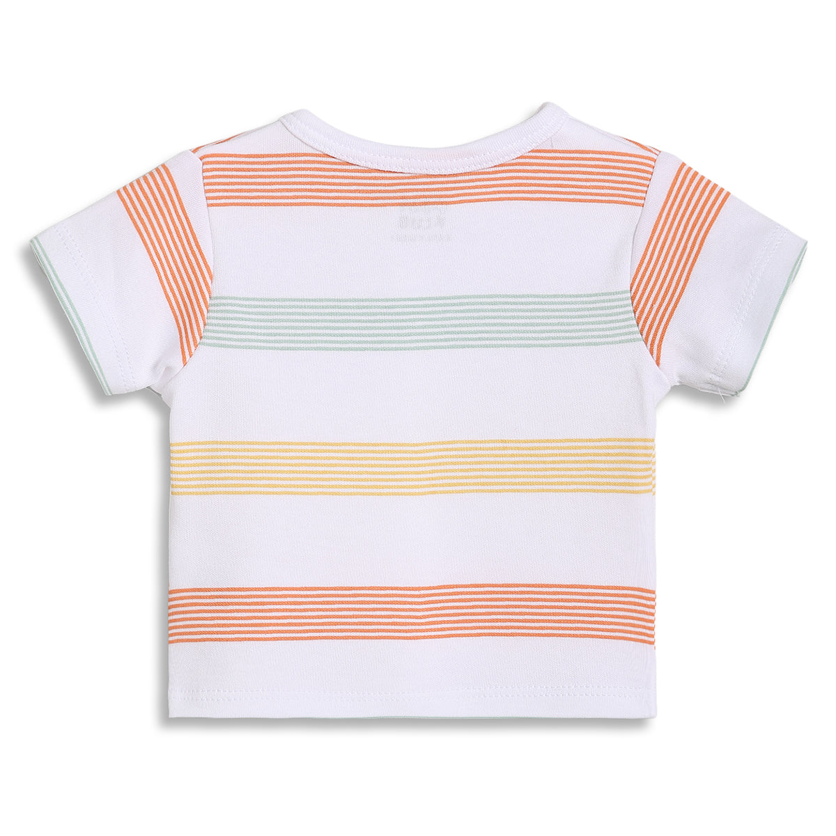 Baby Boys Short Sleeve Front Open T-Shirt Pack of 2, Beige and White