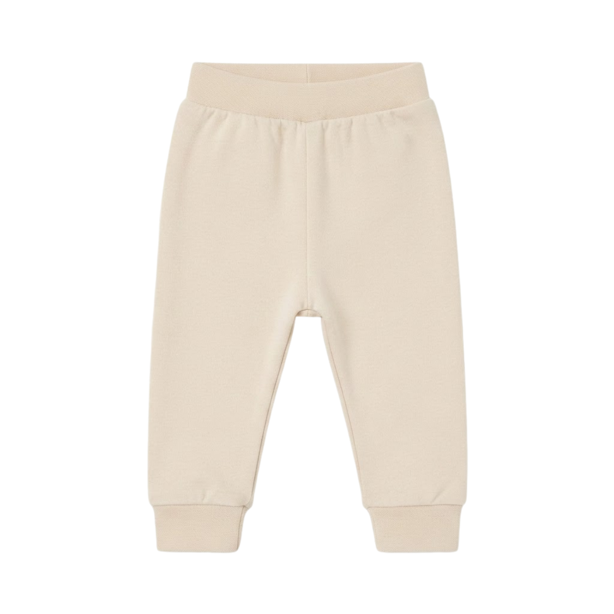 Baby Boys Ivory Cotton Joggers Regular Fit Casual Wear