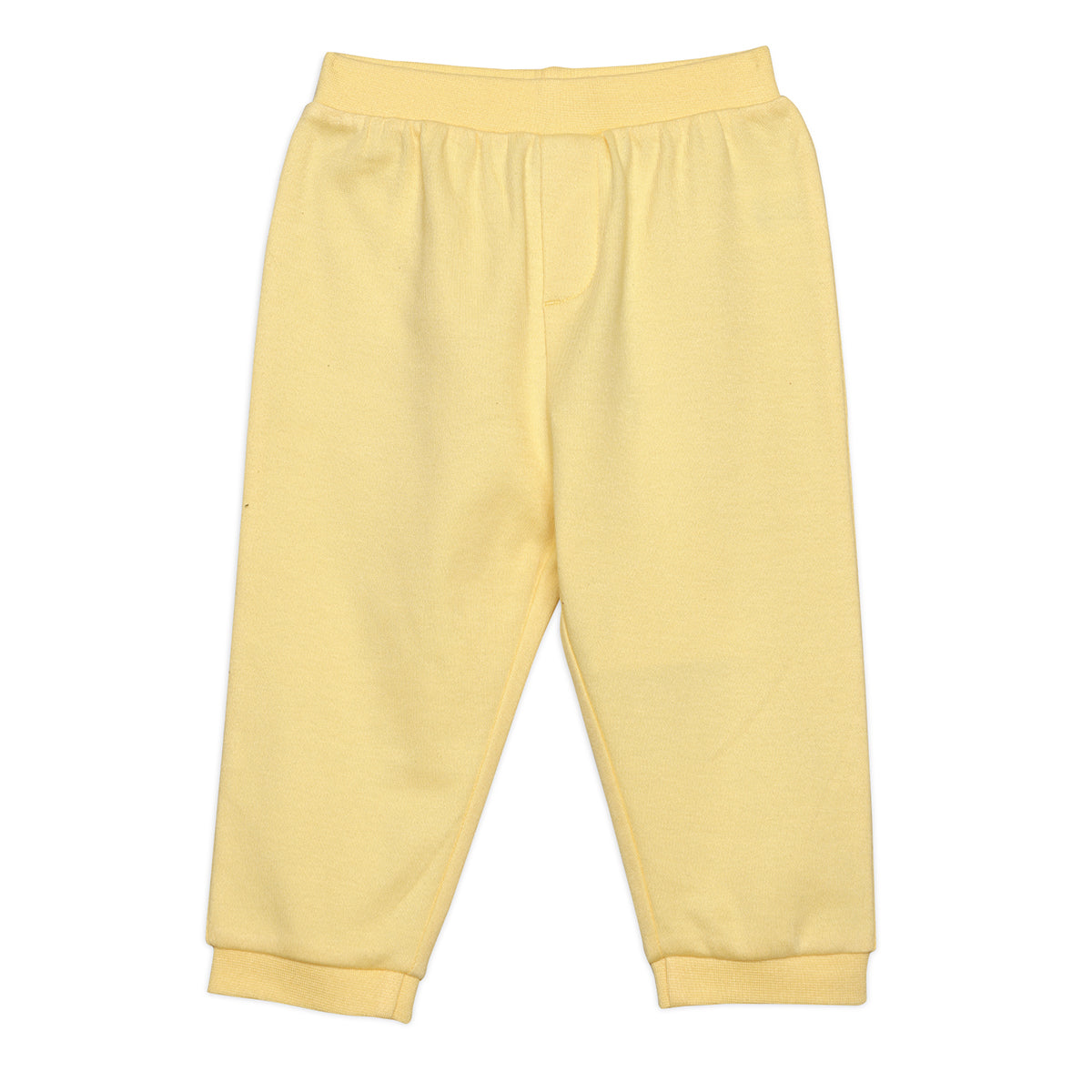 Baby Boys Solid and Ocean Theme Printed Knit Bottoms Pack of 2 , Blue and Yellow