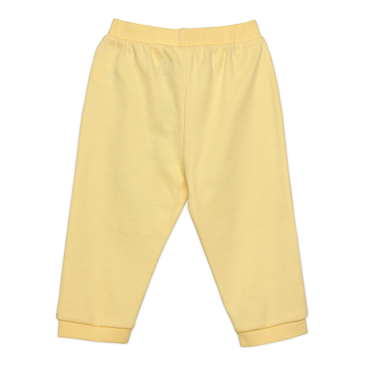 Baby Boys Solid and Ocean Theme Printed Knit Bottoms Pack of 2 , Blue and Yellow