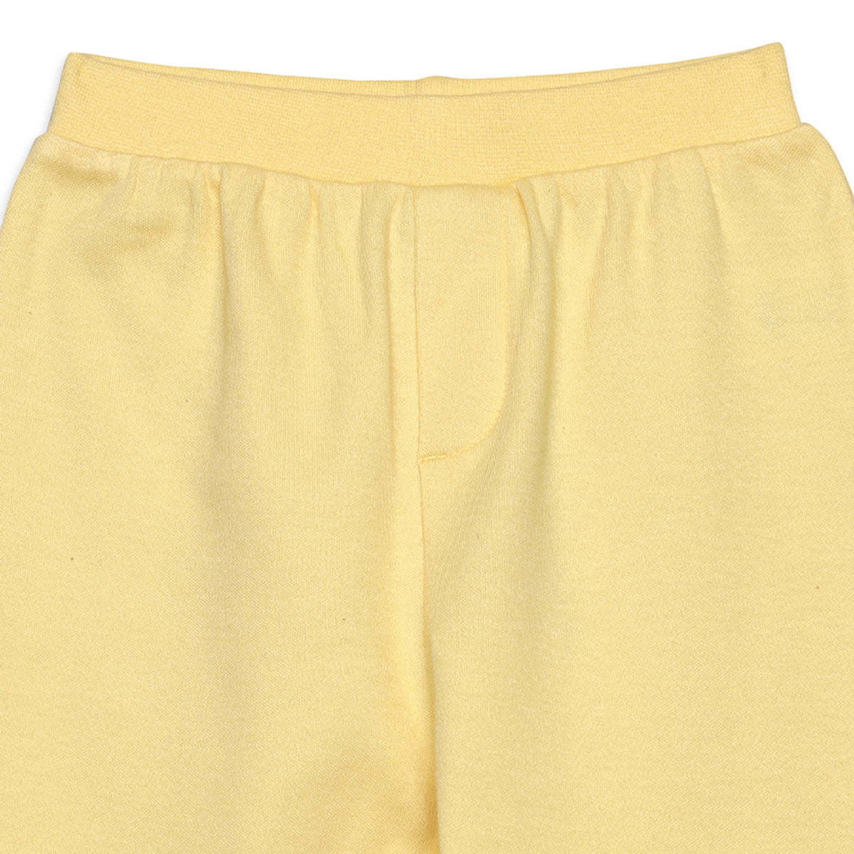 Baby Boys Solid and Ocean Theme Printed Knit Bottoms Pack of 2 , Blue and Yellow