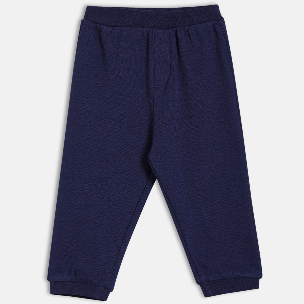 Baby Boys Solid Knit Bottoms Pack Of 2, Navy And Yellow