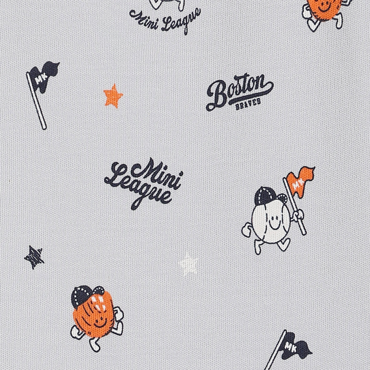 Baby Boys Mini Champion Print and Mini League Print Knit Bottom Pack of 2, Red and Grey