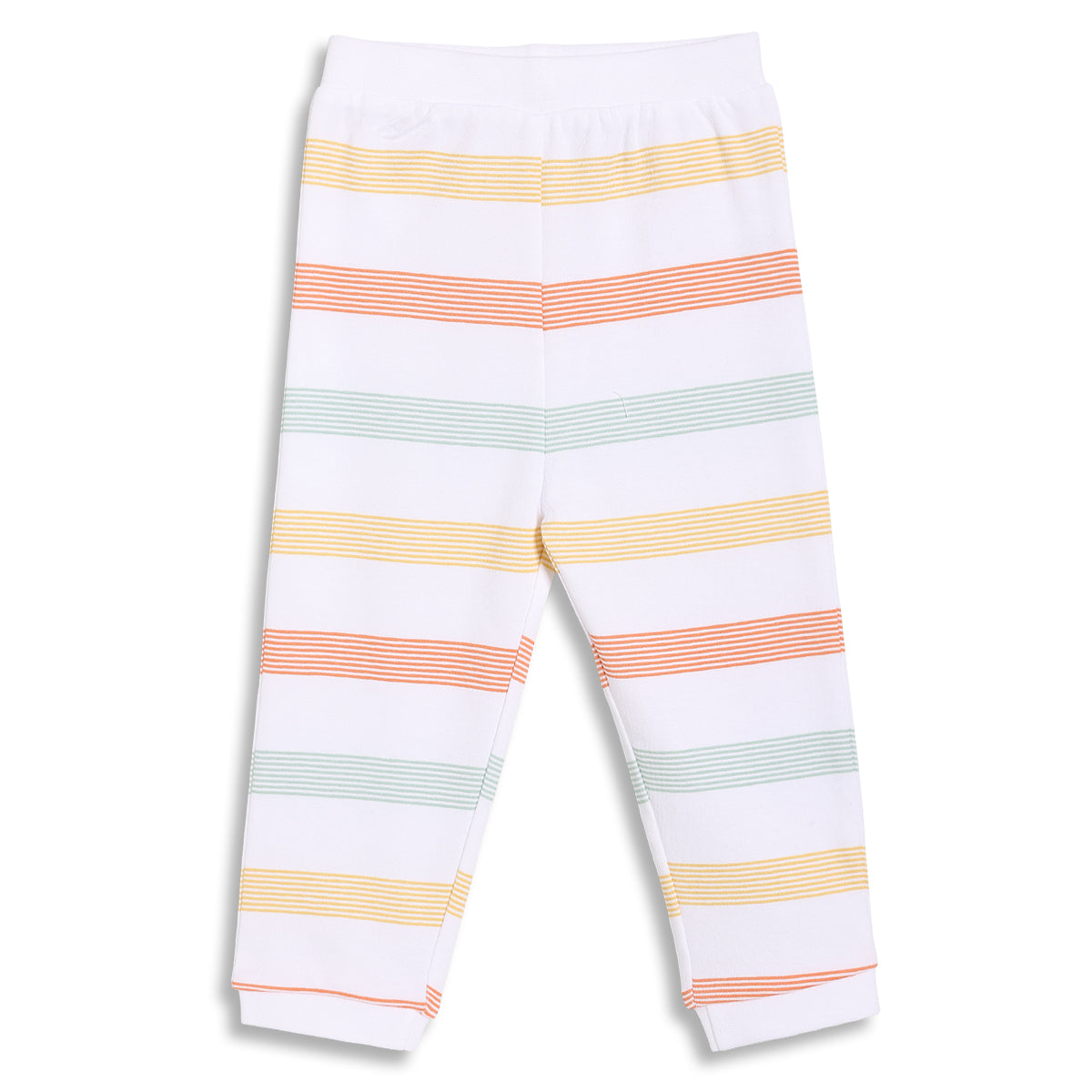 Baby Boys Checkered and Striped Knit Bottoms Pack of 2, Peach and White