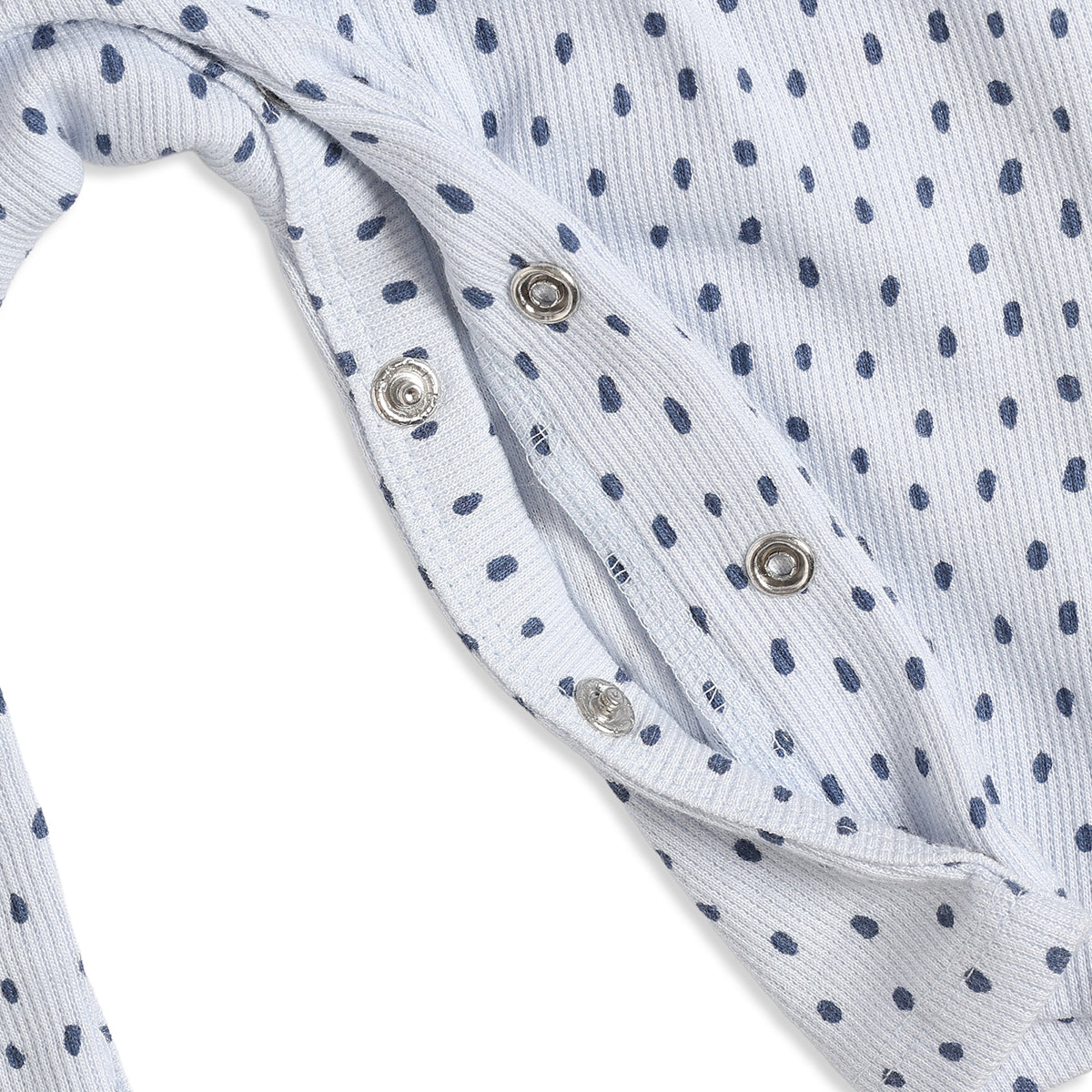 Baby Boys White & Blue Printed Cotton Romper Regular Fit Casual Baby Romper