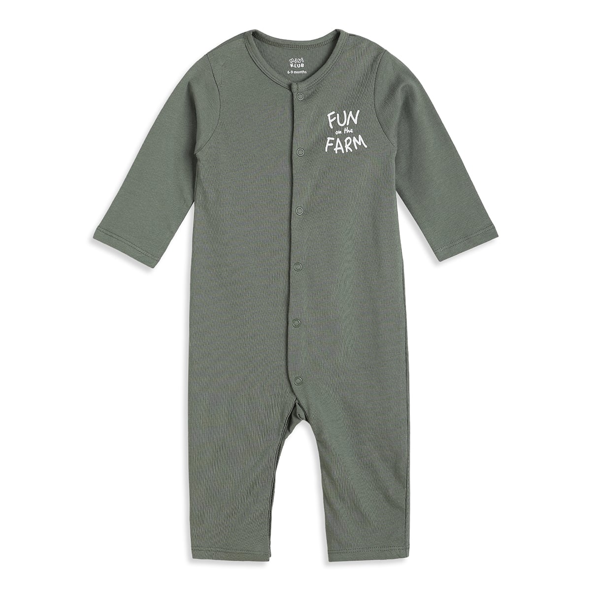 Baby Boys Olive Green And Yellow Cotton Farm Print Rompers Pack Of 2 Regular Fit Casual Wear