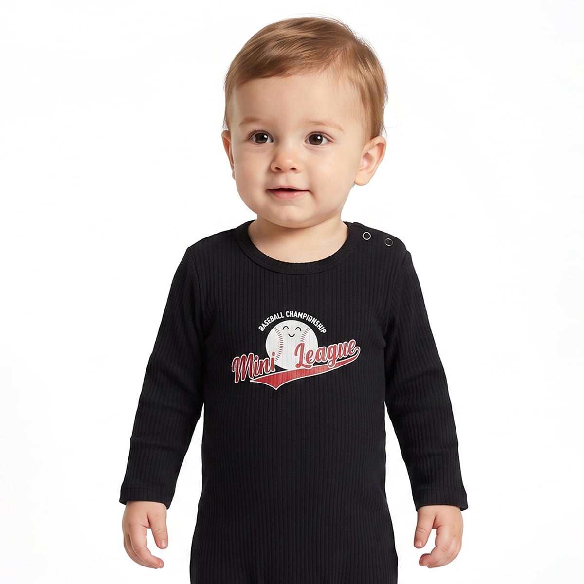 Baby Boys Cream And Black Cotton Graphic Print Rompers Pack Of 2 Regular Fit Casual Wear