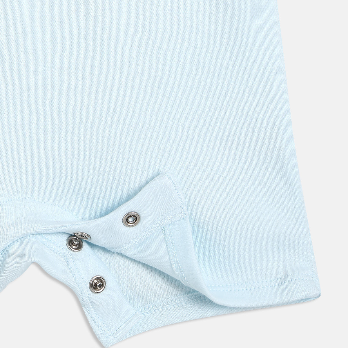 Baby Boys Graphic Printed Romper, Light Blue