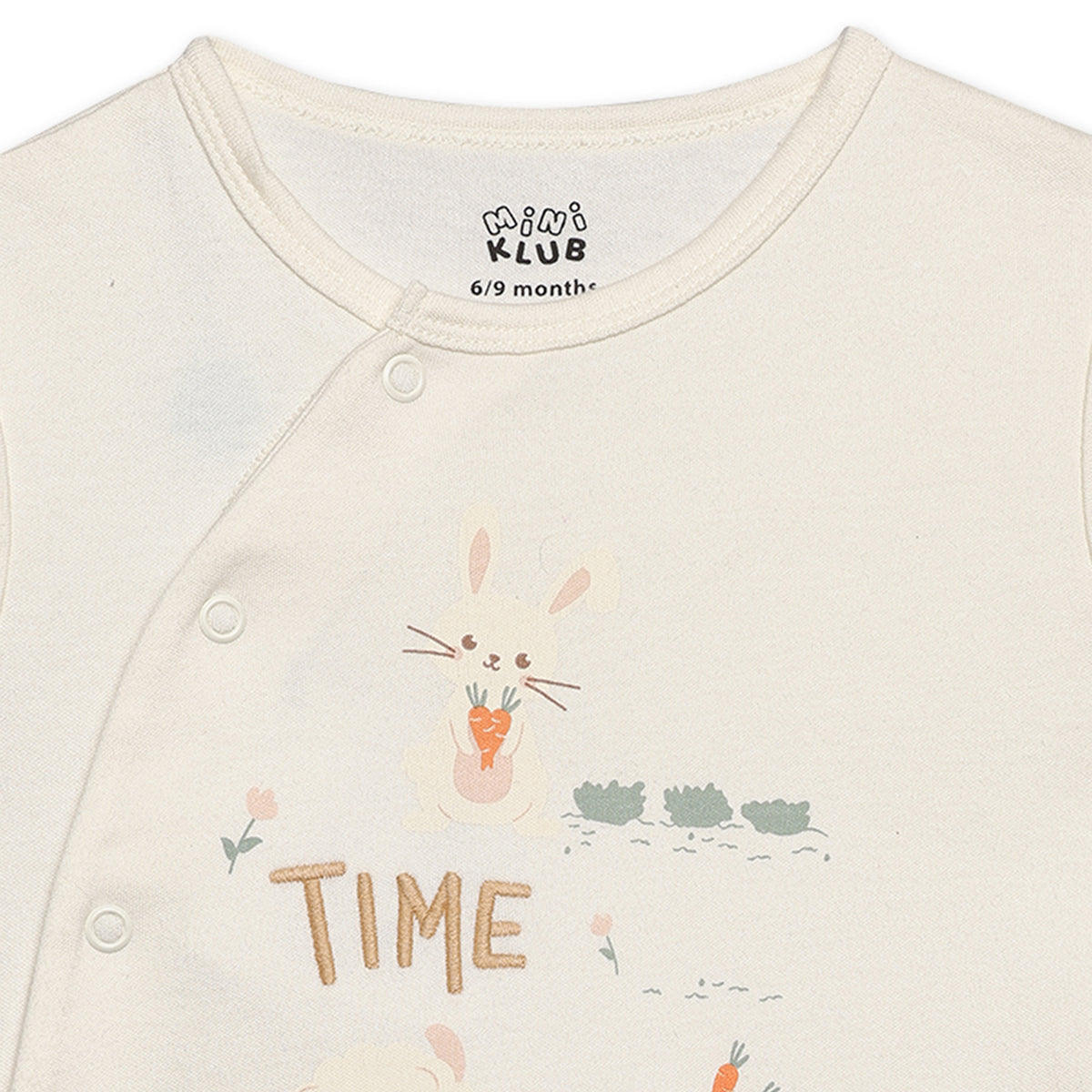 Baby Boys Animal Printed Romper, Off White