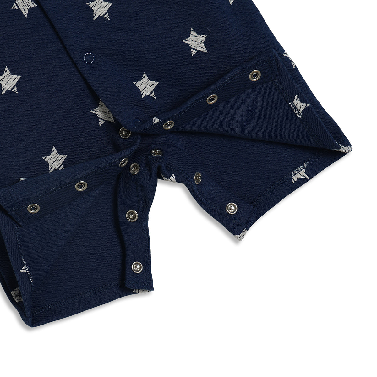 Baby Boys Printed Short Sleeve Rompers Pack of 2, Yellow and Navy Blue