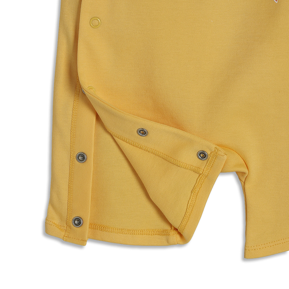 Baby Boys Printed Short Sleeve Rompers Pack of 2, Yellow and Navy Blue