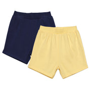Baby Boys Solid Shorts Pack of 2, Multicolor