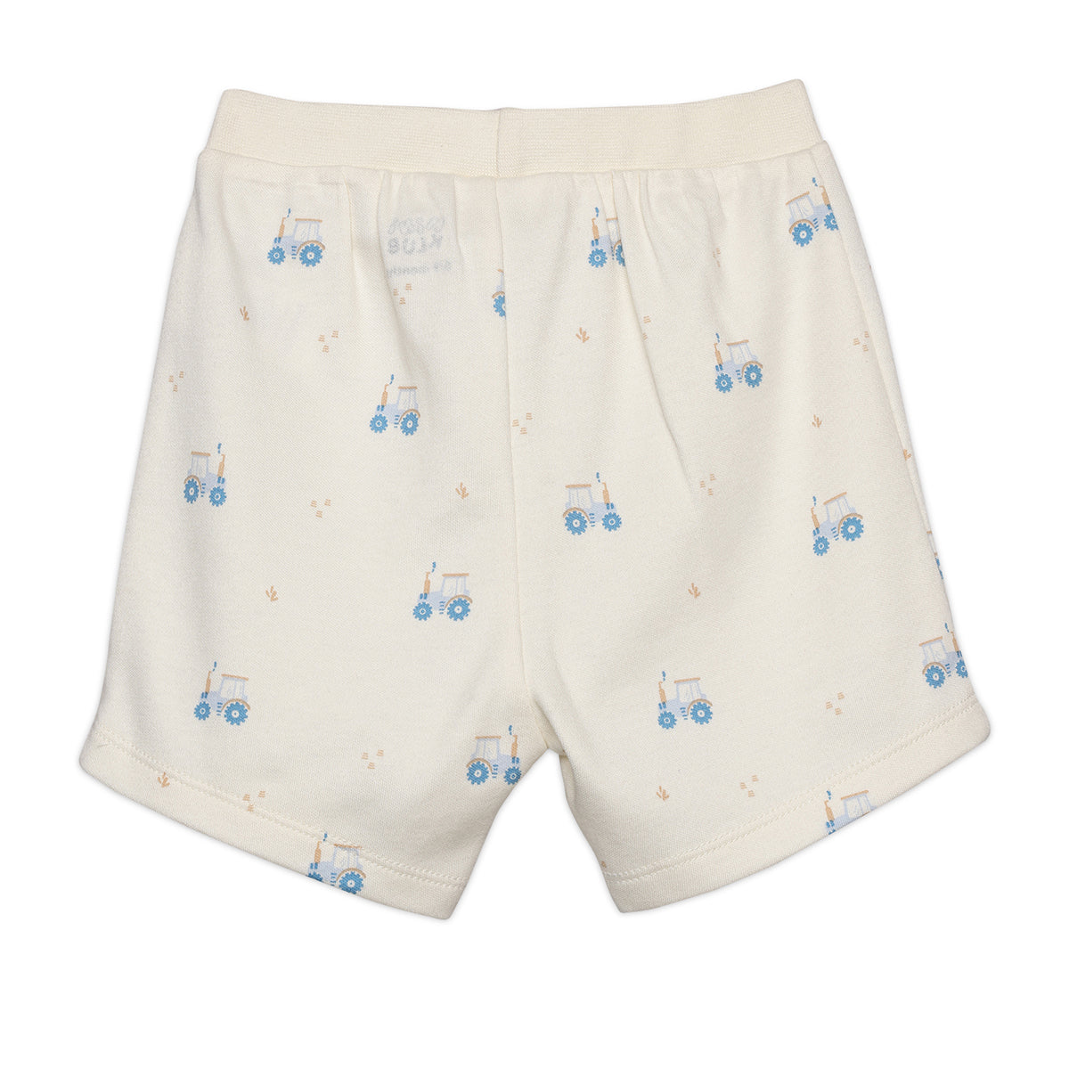 Baby Boys Solid And Farm Theme Printed Shorts Pack Of 2 , Multicolor