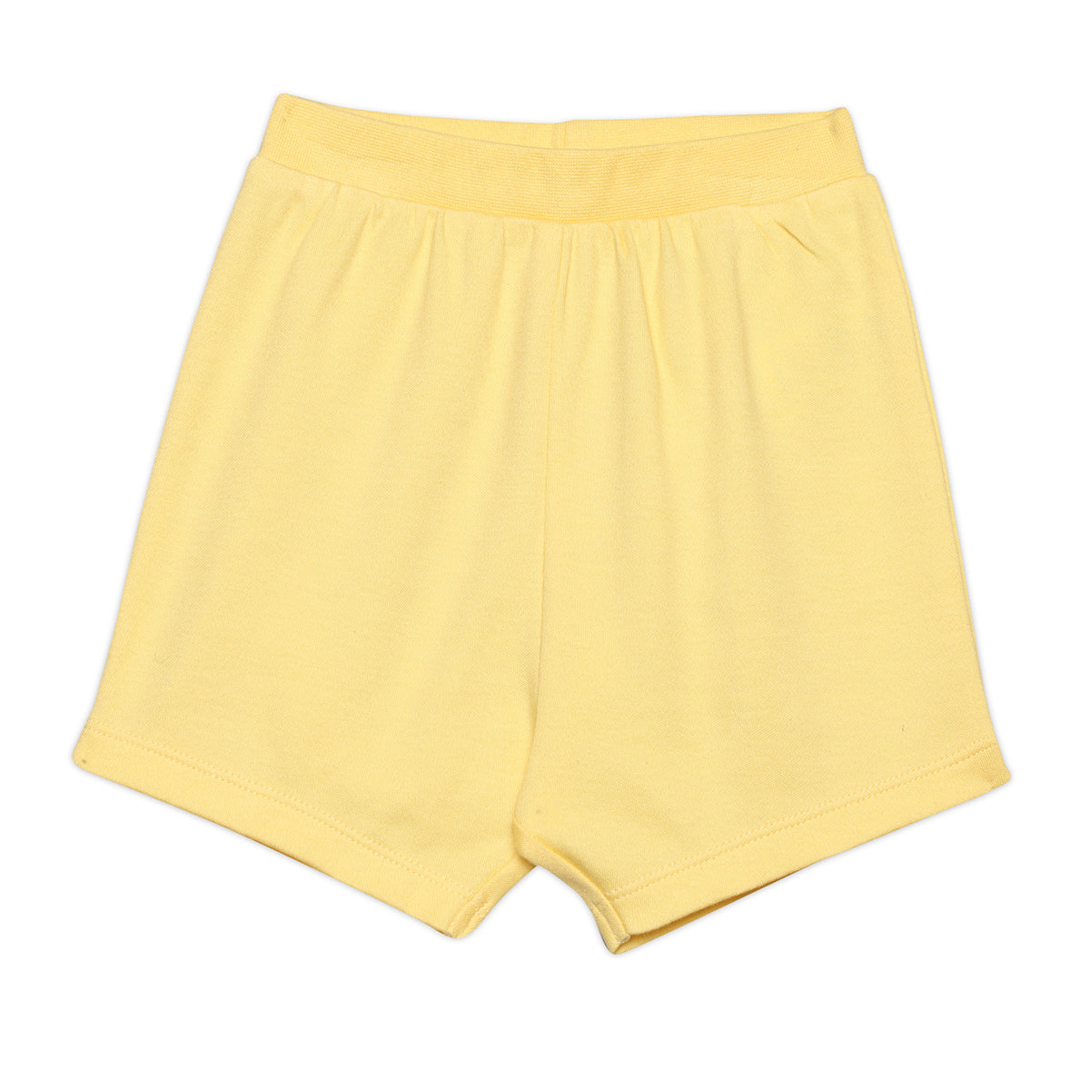 Baby Boys Solid and Farm Theme Printed Shorts Pack of 2, Yellow and Orange