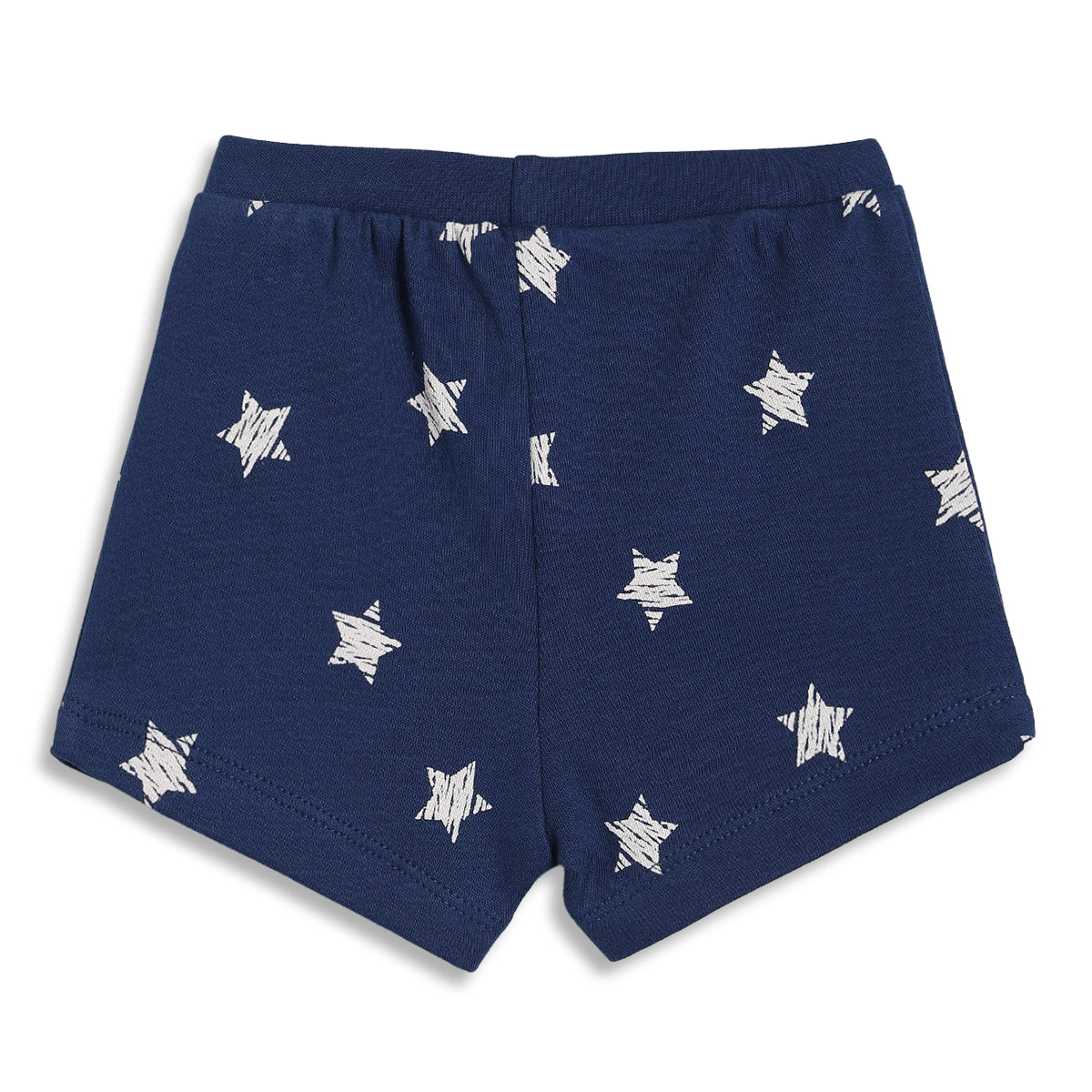 Baby Boys Printed Knit Shorts Pack of 2, Yellow and Navy Blue