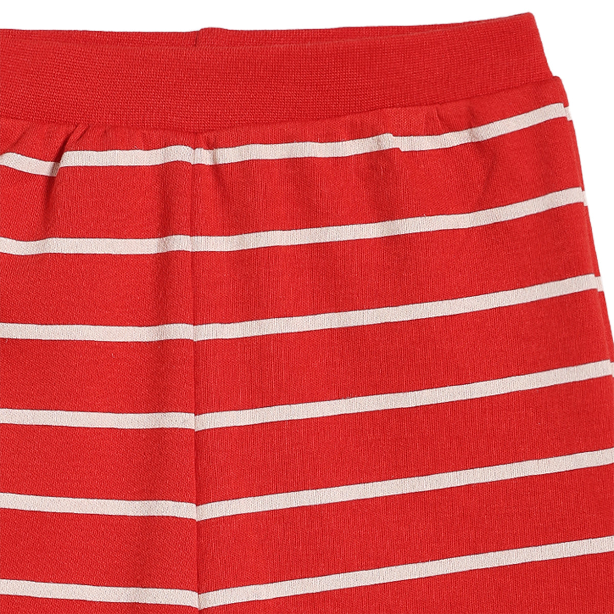 Baby Boys Striped and Printed Knit Shorts Pack of 2, Red and Light Grey