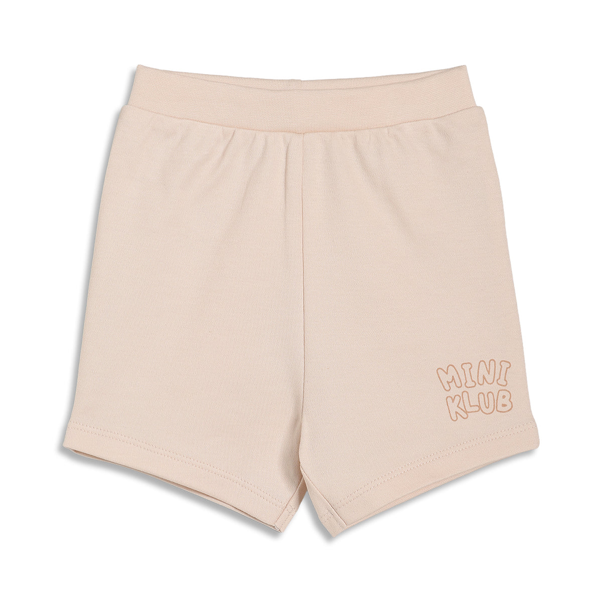Baby Boys Striped and Solid Knit Shorts Pack of 2, White and Peach