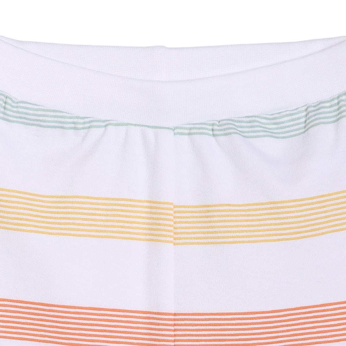 Baby Boys Striped and Solid Knit Shorts Pack of 2, White and Peach