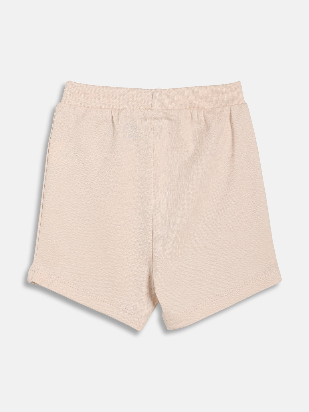 Baby Boys Striped and Solid Knit Shorts Pack of 2, White and Peach