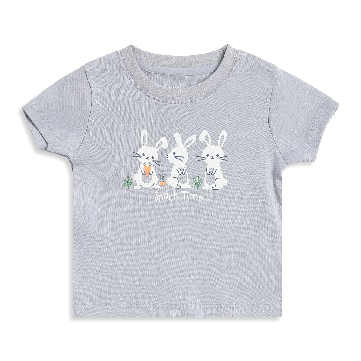Baby Boys Pack of 2 Animal & Bicycle Print Half Sleeves Cotton T-Shirts Regular Fit Casual Tees
