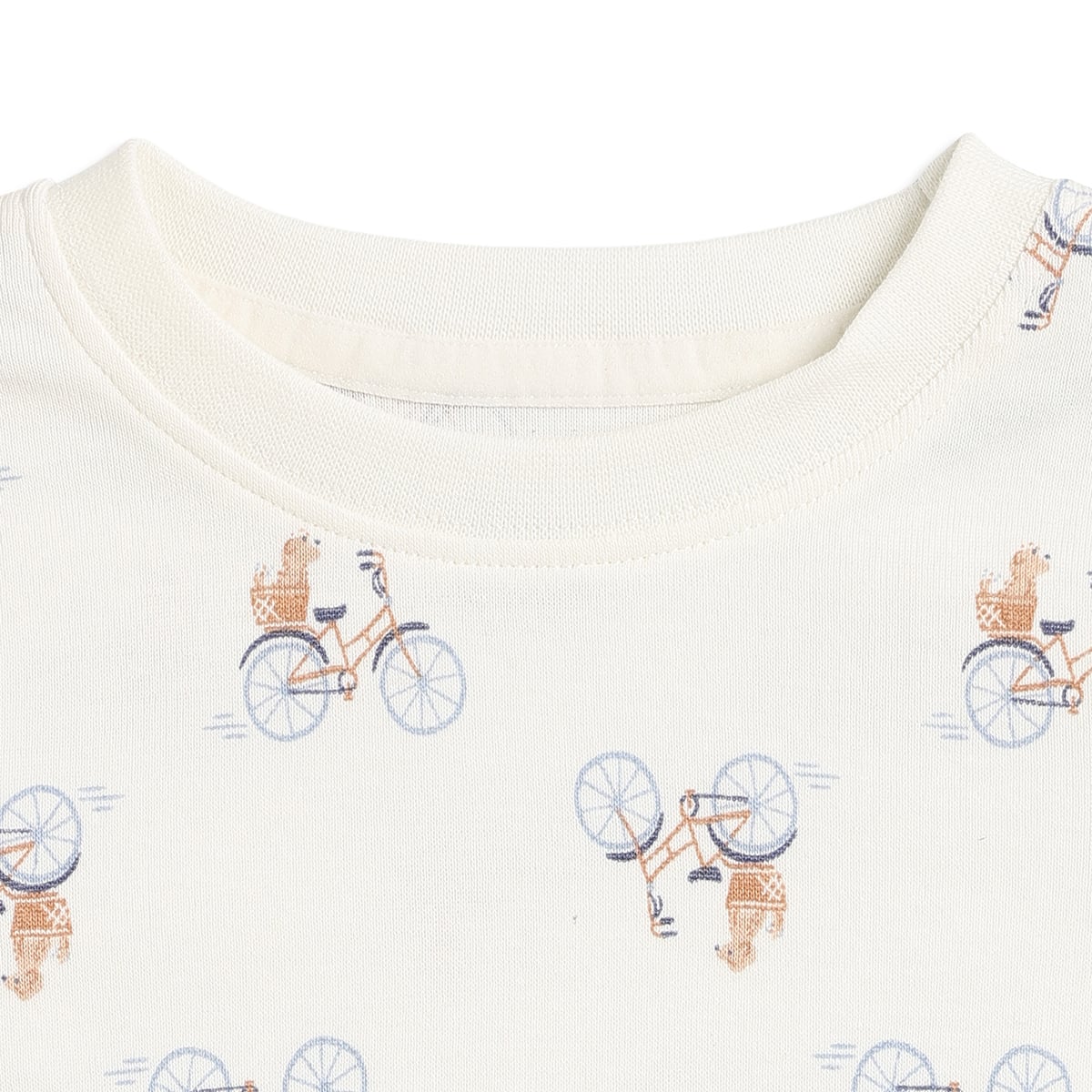 Baby Boys Pack of 2 Animal & Bicycle Print Half Sleeves Cotton T-Shirts Regular Fit Casual Tees