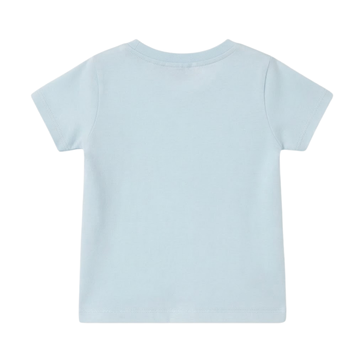 Baby Boys Light Blue Cotton Seagull Graphic T-Shirt Regular Fit Casual Wear