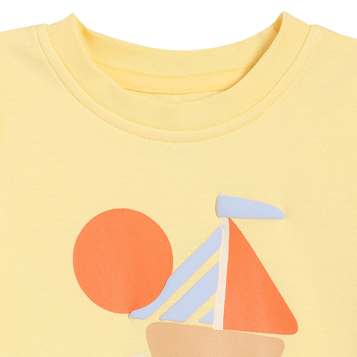 Baby Boys Sailboat and Seagull Print T-Shirts Pack of 2, Yellow and Light Blue
