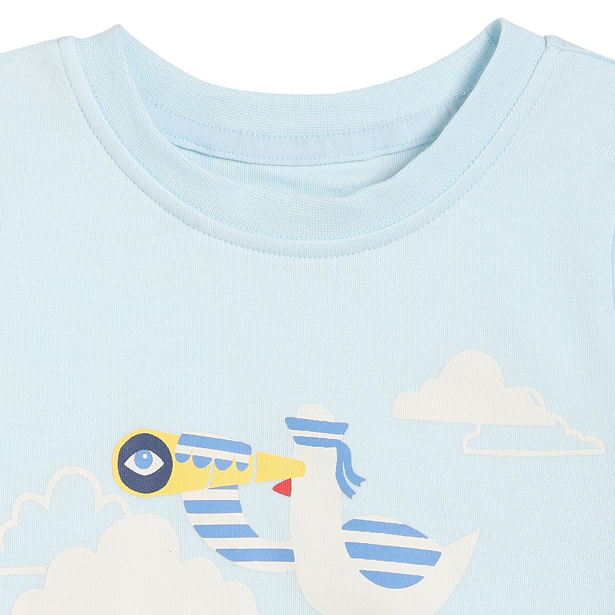 Baby Boys Sailboat and Seagull Print T-Shirts Pack of 2, Yellow and Light Blue