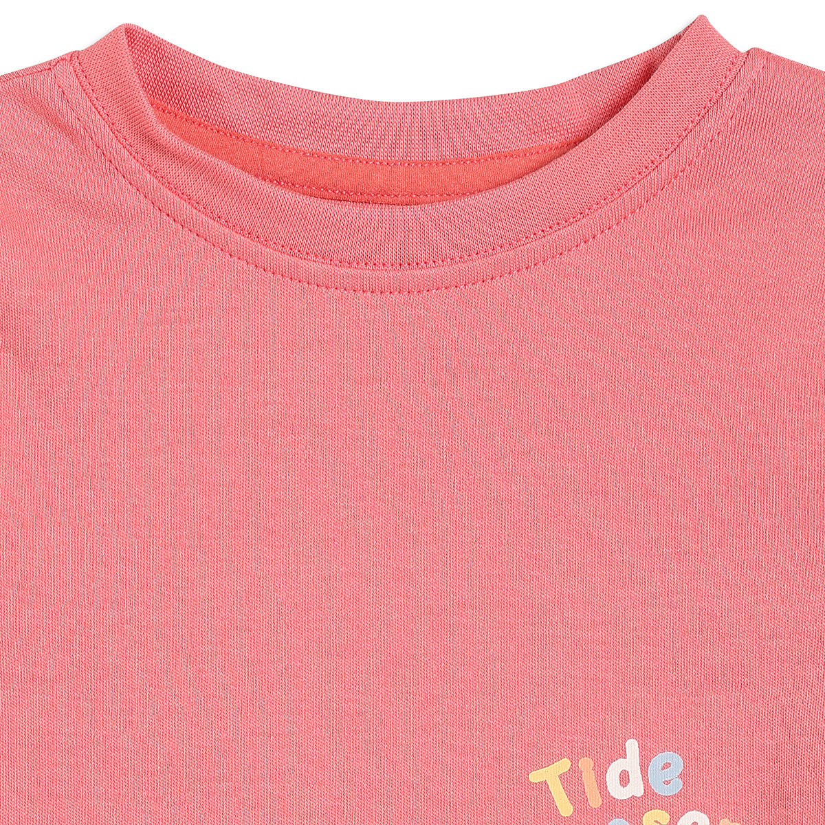 Baby Boys Seal Print and Solid T-Shirts Pack of 2, Blue and Coral