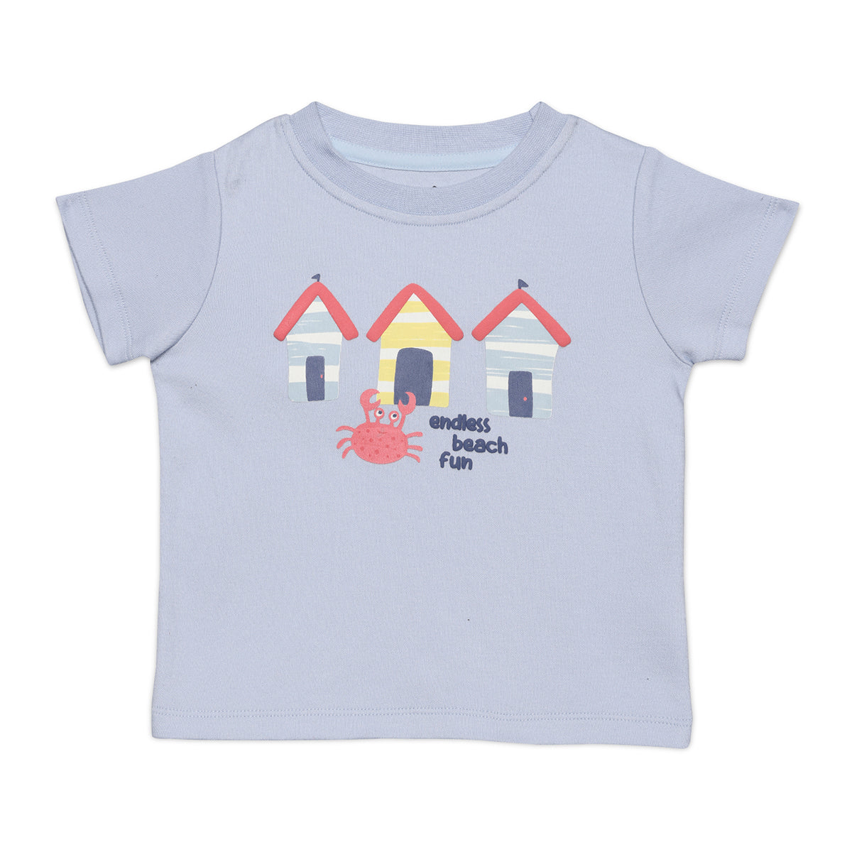 Baby Boys Beach Theme Printed T-Shirts  Pack Of 2, Multicolor