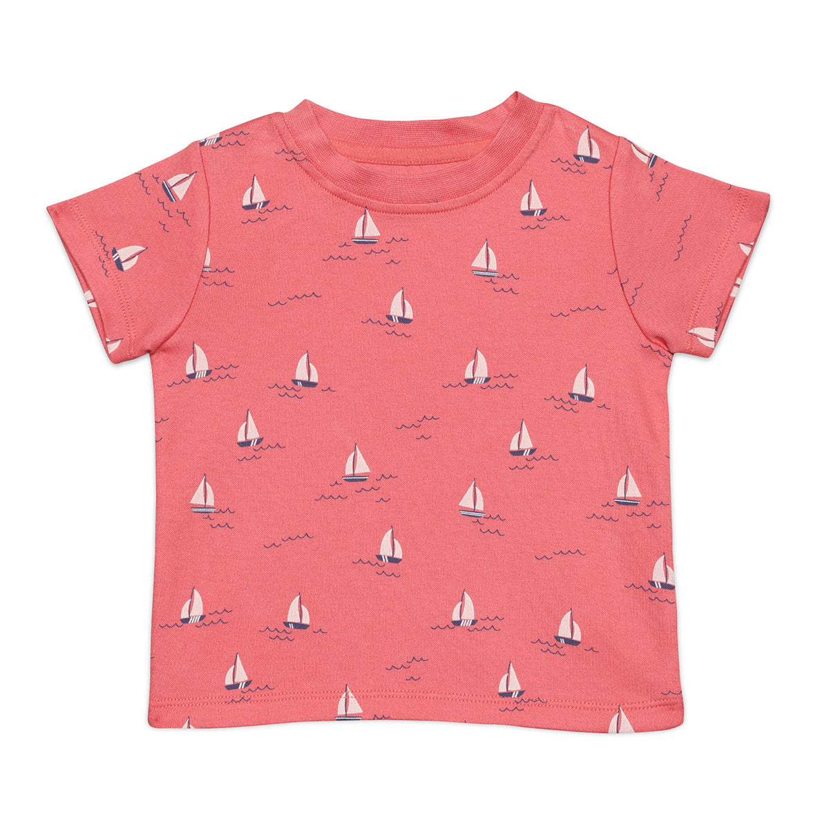 Baby Boys Beach Theme Printed T-Shirts  Pack Of 2, Multicolor