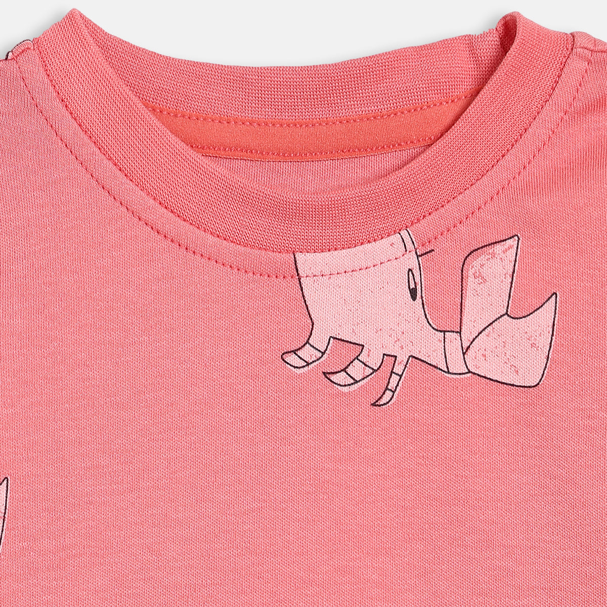 Baby Boys Crab Print T-Shirts Pack of 2, Navy Blue and Coral