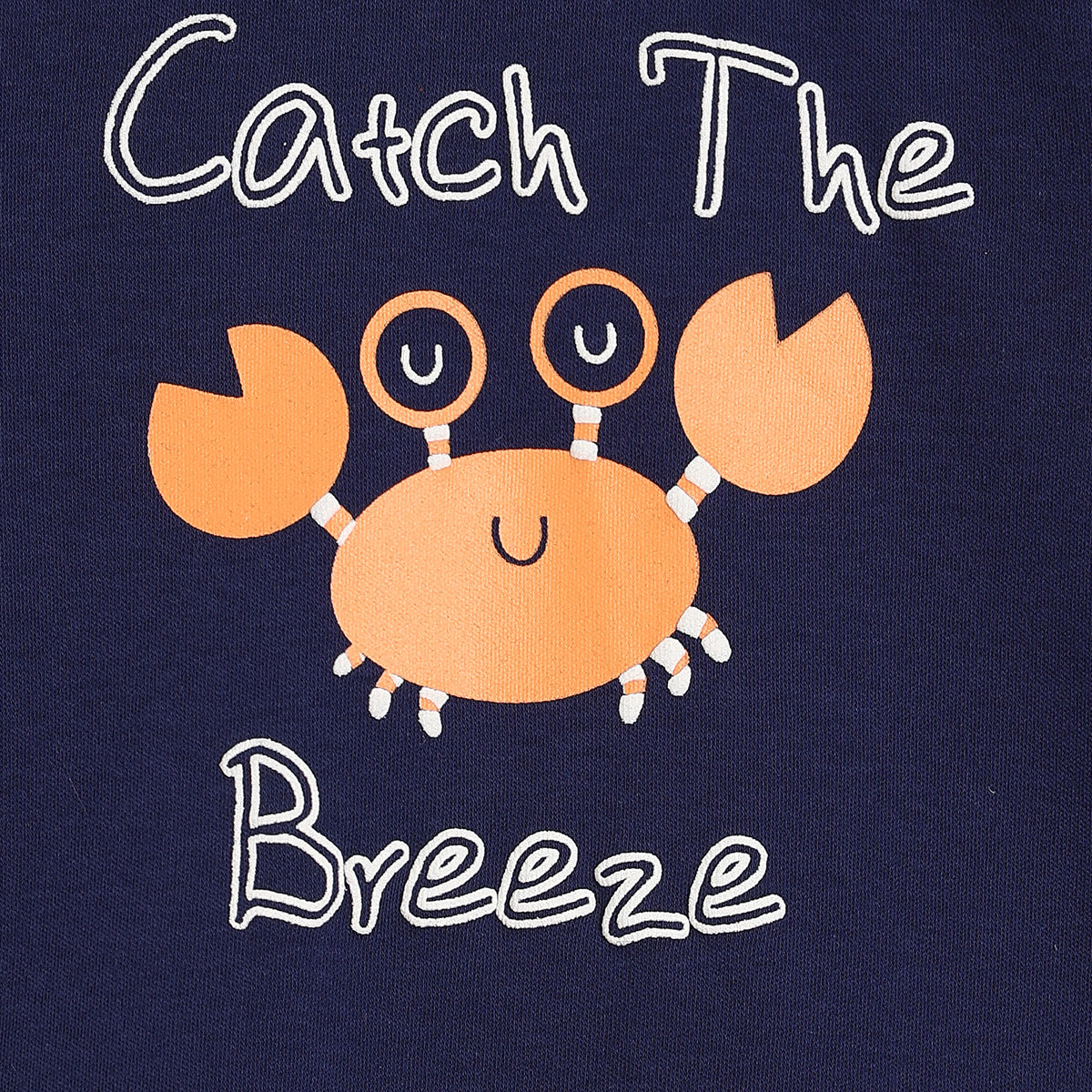 Baby Boys Crab Print T-Shirts Pack of 2, Navy Blue and Coral