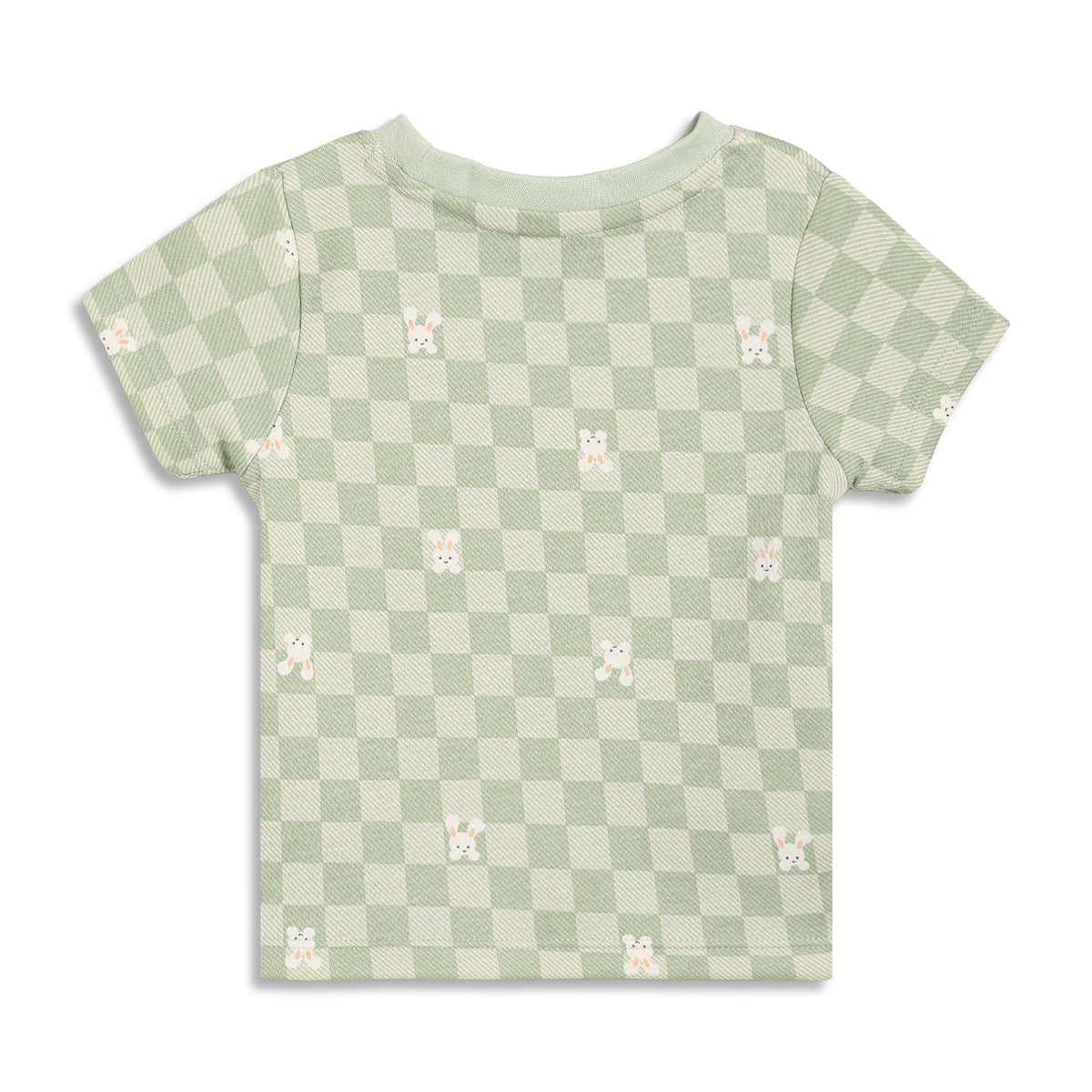 Baby Boys Bunny Print T-Shirts Pack of 2, Peach and Light Green