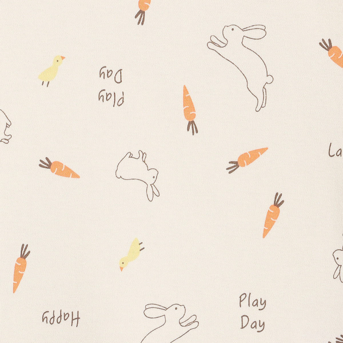 Baby Boys Bunny Print and Farm Graphic T-Shirts Pack of 2, Cream and Light Green