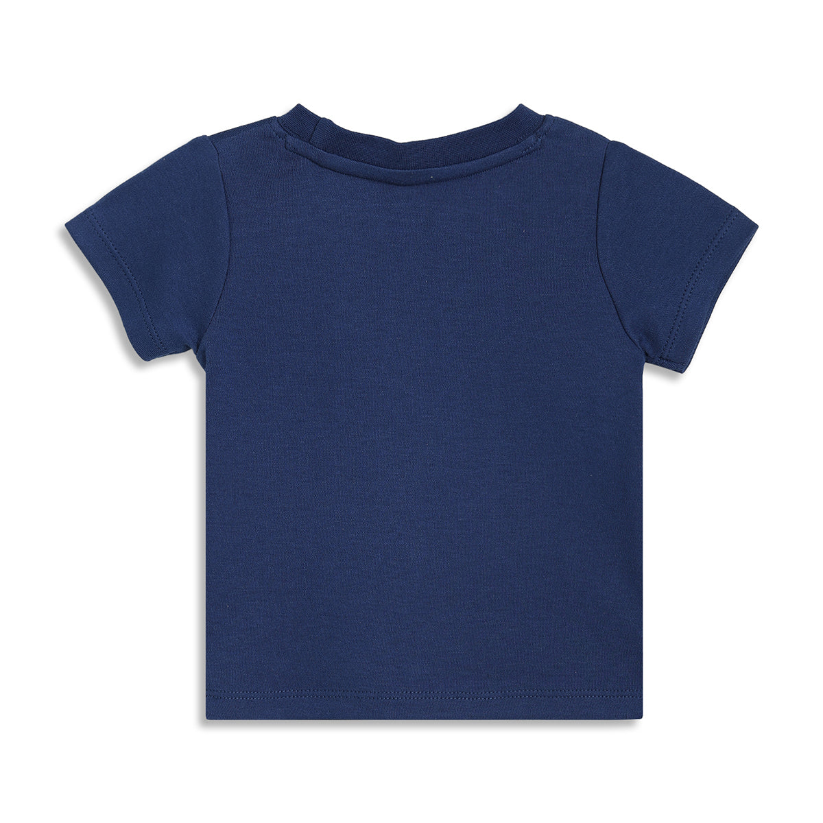 Baby Boys Mini League Print T-Shirts Pack of 2, Yellow and Navy Blue