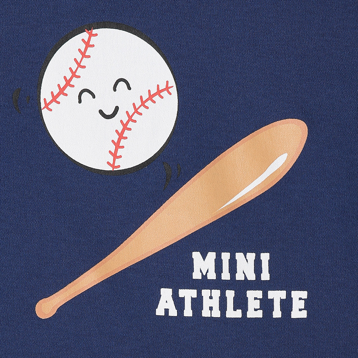 Baby Boys Mini League Print T-Shirts Pack of 2, Yellow and Navy Blue