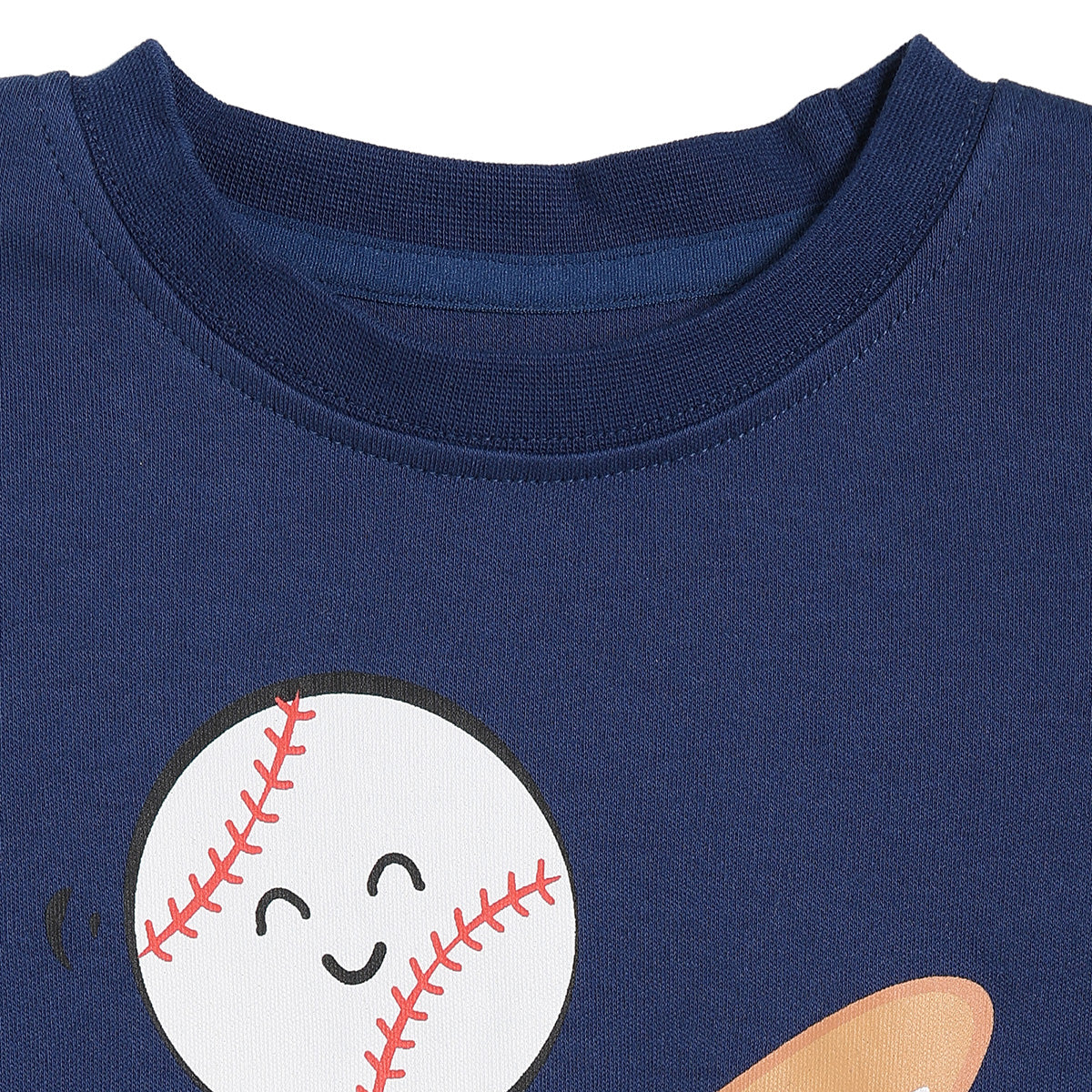 Baby Boys Mini League Print T-Shirts Pack of 2, Yellow and Navy Blue