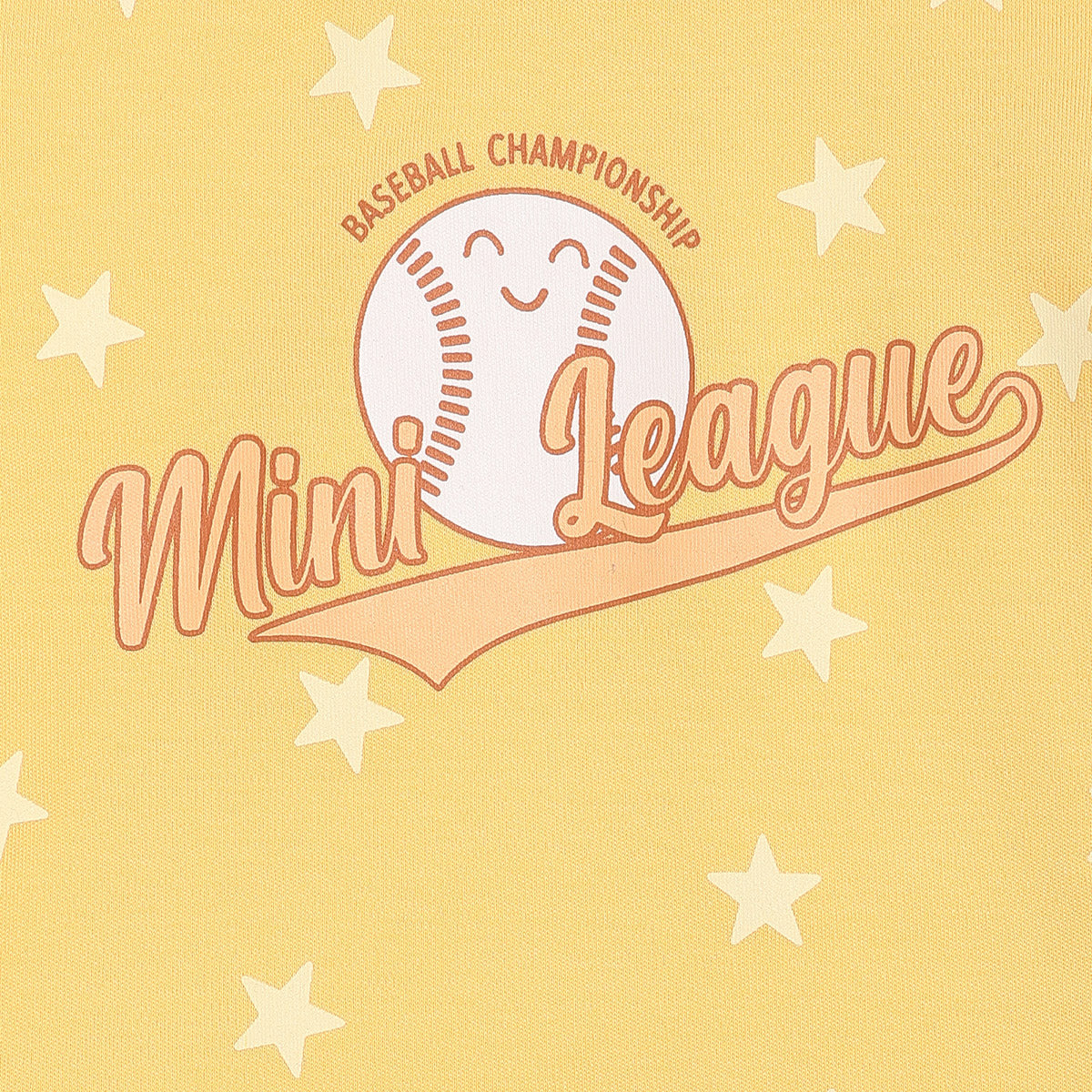 Baby Boys Mini League Print T-Shirts Pack of 2, Yellow and Navy Blue