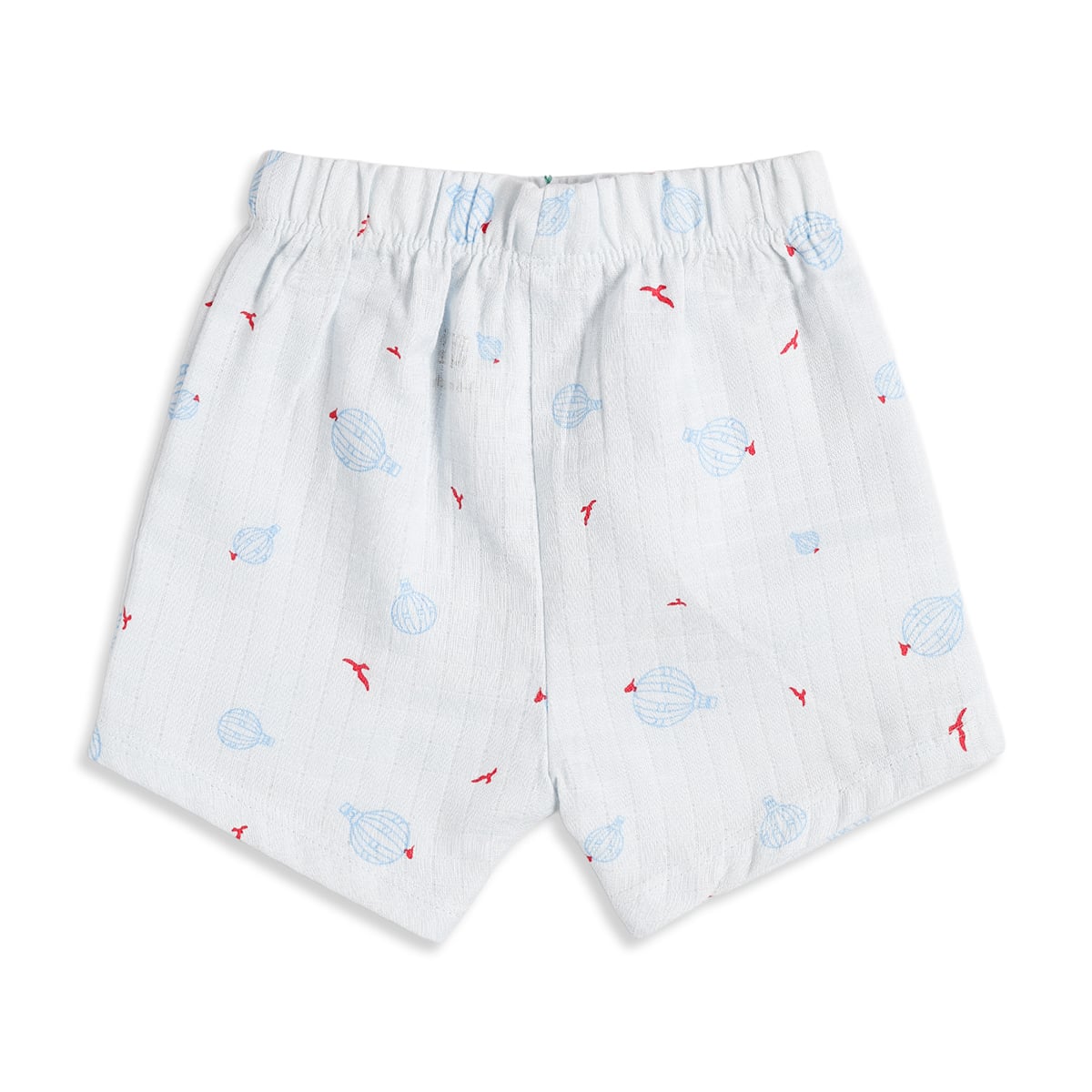 Baby Boys White Printed Cotton Shorts Pack of 2 Regular Fit Casual Shorts