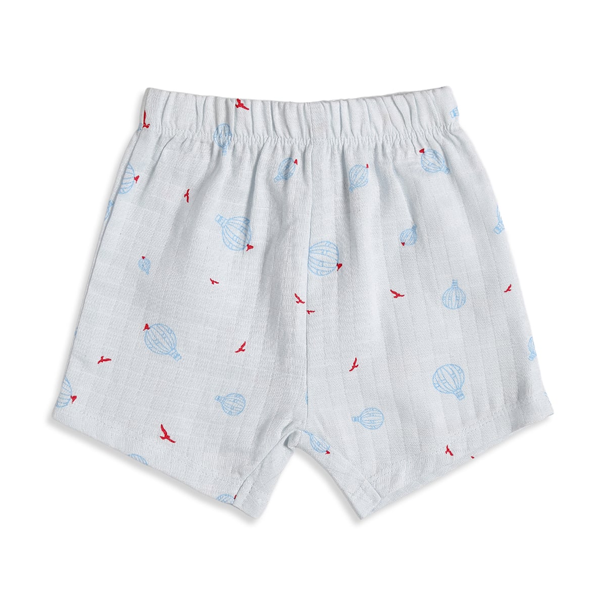 Baby Boys White Printed Cotton Shorts Pack of 2 Regular Fit Casual Shorts
