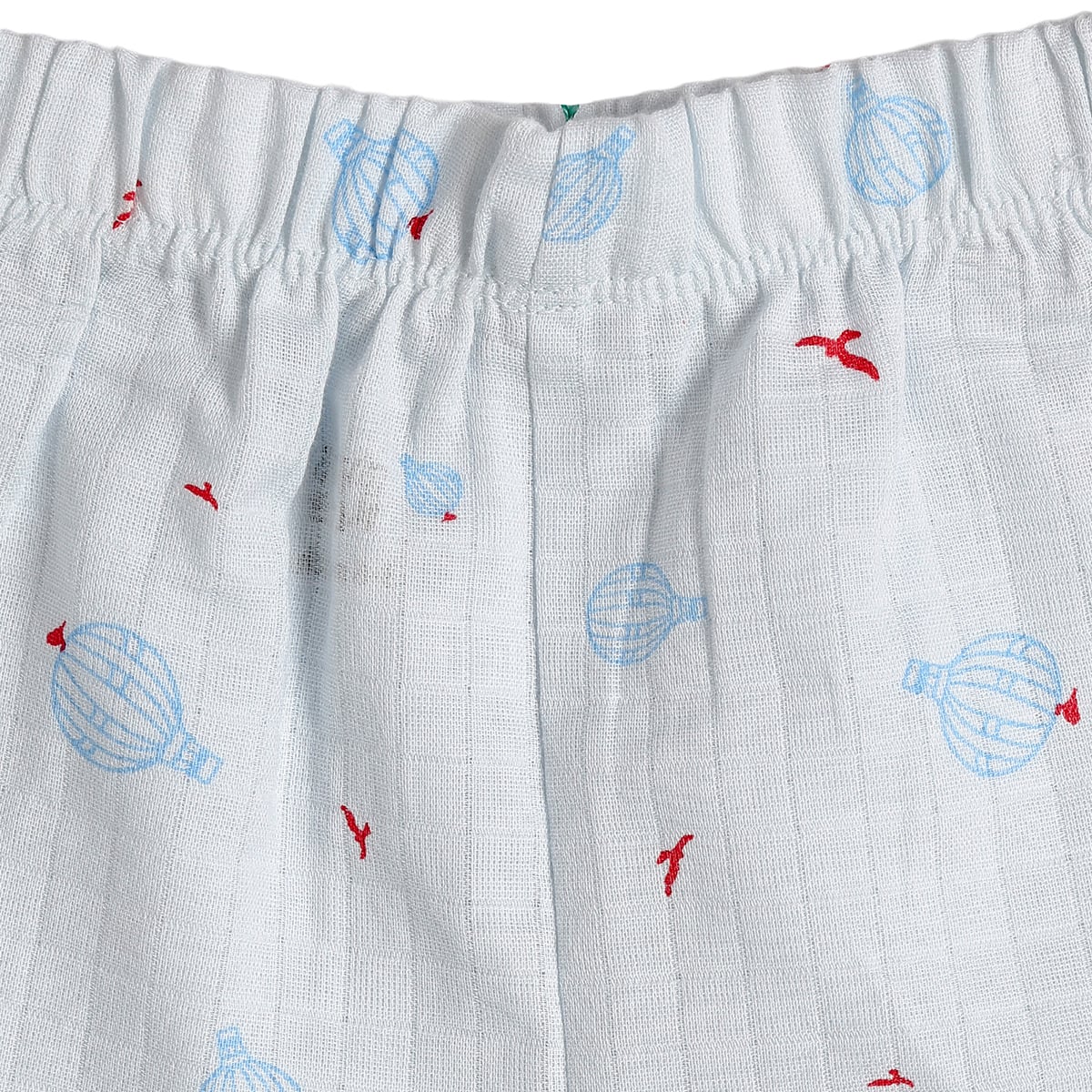 Baby Boys White Printed Cotton Shorts Pack of 2 Regular Fit Casual Shorts